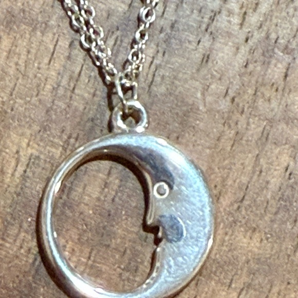 Tiffany & Co. Silver Pendant Necklace with Open Design and Textured Finish